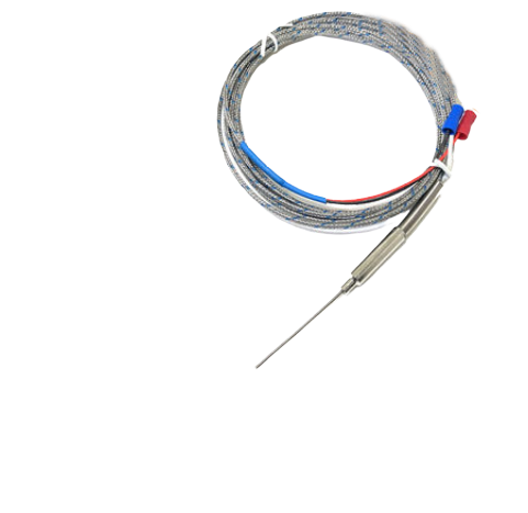 Термопара из нержавеющей стали WRNK-191, тип K, D2мм, L100mm, 1.5м (0~1100°C)