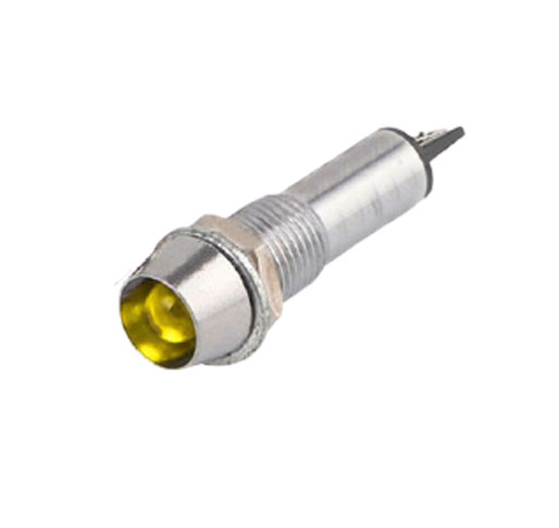 Светодиод с держателем желтый XD8-1-Y-220VAC