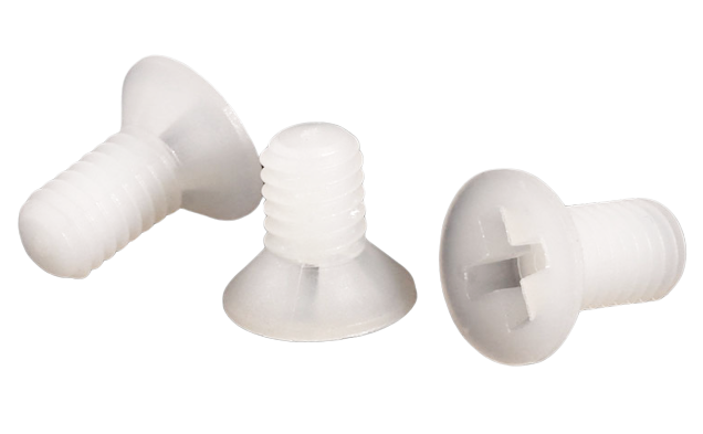 Винт нейлоновый с потайной головкой M3 - 14mm