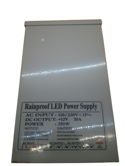 Блок питания AC-DC Rainproof 12V, 5A  (180 х 104 х 47.5 мм)
