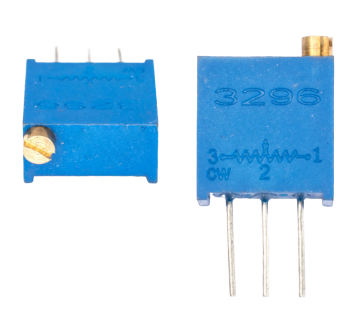 Потенциометр подстроечный многооборотный 3296W-1-100 (10 Om)