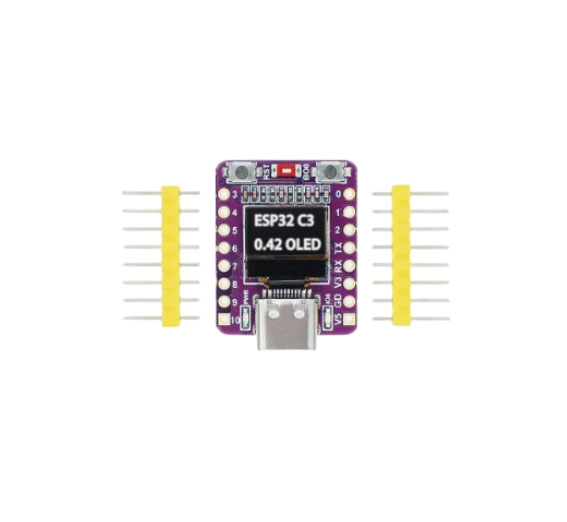 Мини плата ESP32-C3 с OLED дисплеем 0.42"