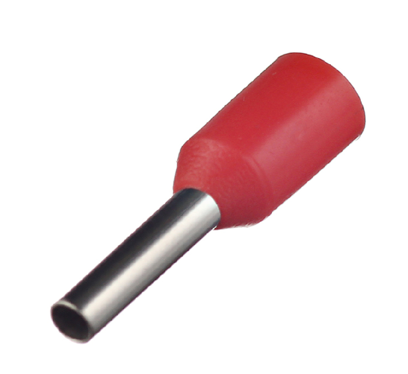 Наконечник-гильза E1508 для провода D 1.5 L-8 mm (красный)