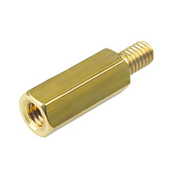 Стойка латунная мама-папа M2 x 6+4mm, PCHSN-6