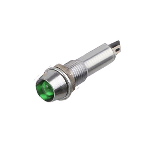 Светодиод с держателем зеленый XD8-1-G-12VDC