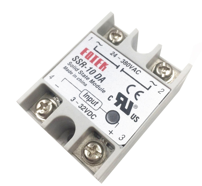 Однофазное твердотельное реле SSR-10DA (DC-AC)